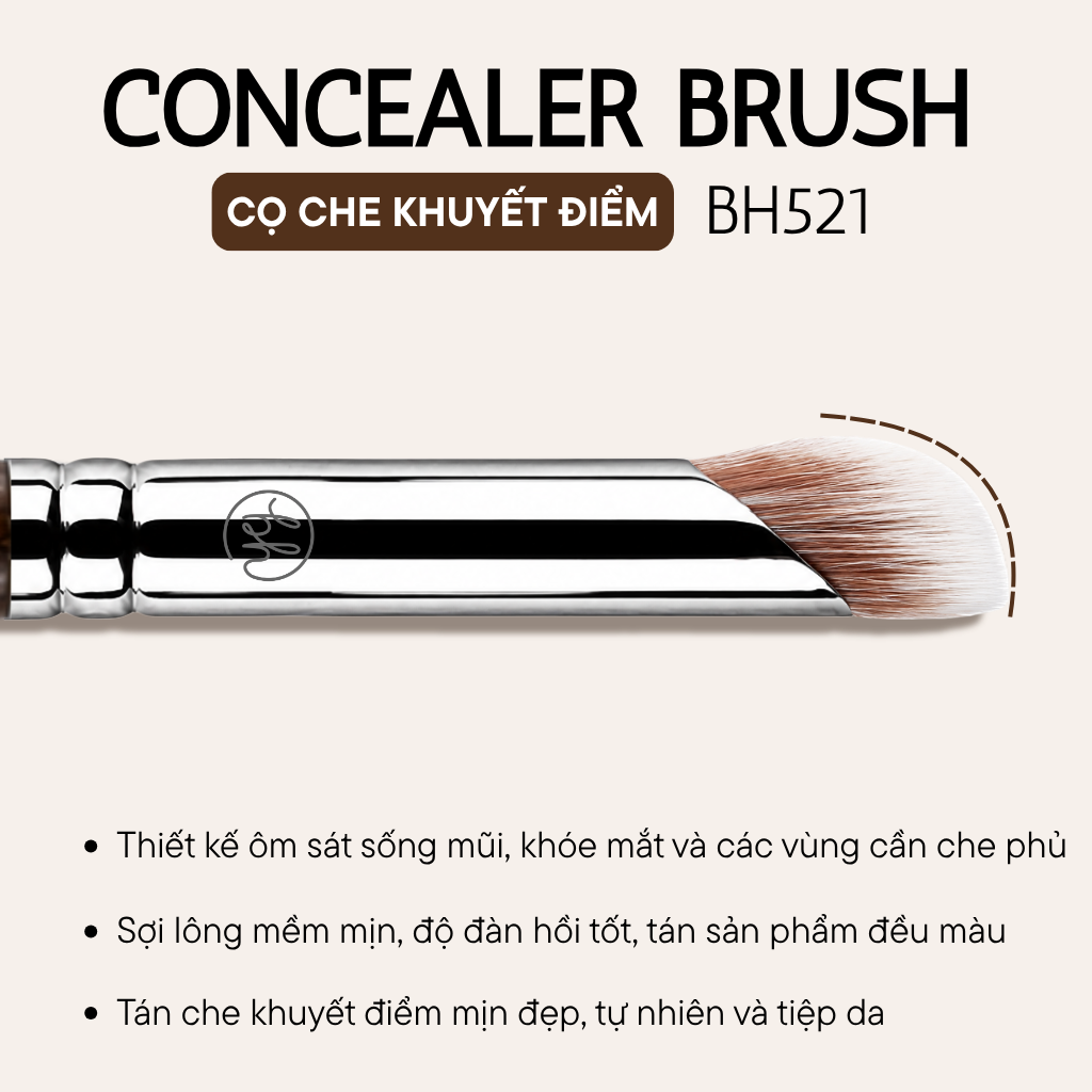 Cọ Che Khuyết Điểm BH Cosmetics Concealer Brush BH521